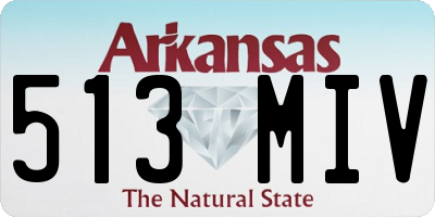 AR license plate 513MIV