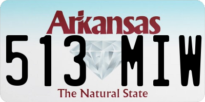 AR license plate 513MIW
