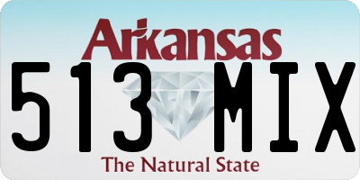 AR license plate 513MIX