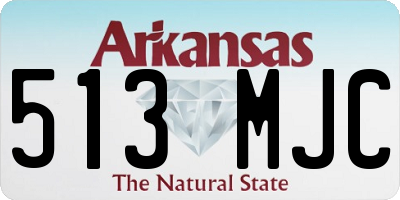 AR license plate 513MJC
