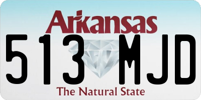 AR license plate 513MJD