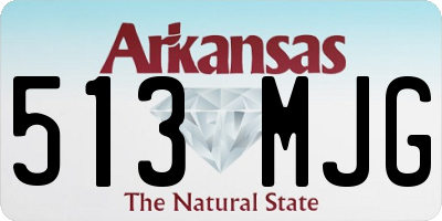 AR license plate 513MJG