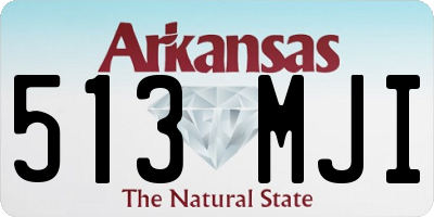 AR license plate 513MJI