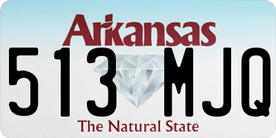 AR license plate 513MJQ