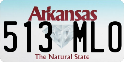 AR license plate 513MLO