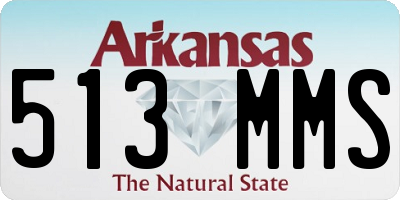 AR license plate 513MMS