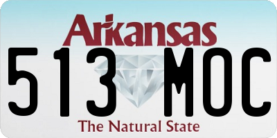 AR license plate 513MOC