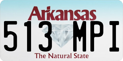 AR license plate 513MPI