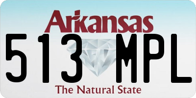 AR license plate 513MPL