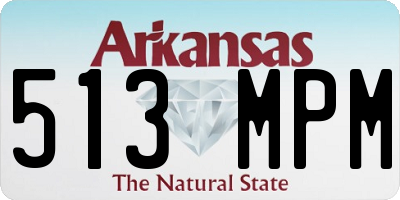 AR license plate 513MPM