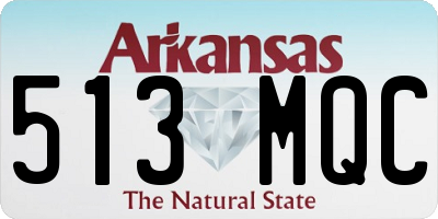AR license plate 513MQC