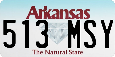 AR license plate 513MSY