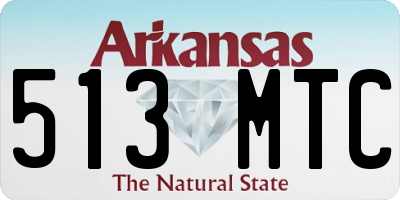 AR license plate 513MTC
