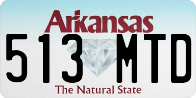 AR license plate 513MTD