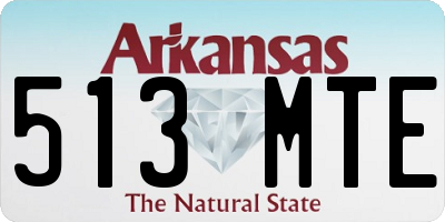 AR license plate 513MTE
