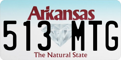 AR license plate 513MTG