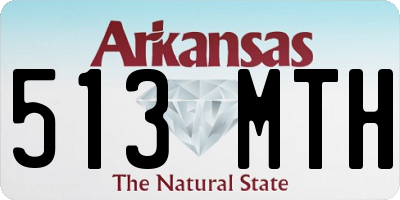 AR license plate 513MTH