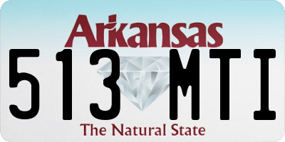 AR license plate 513MTI