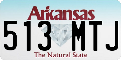 AR license plate 513MTJ