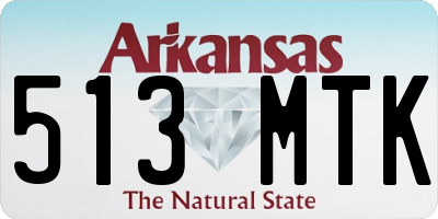 AR license plate 513MTK