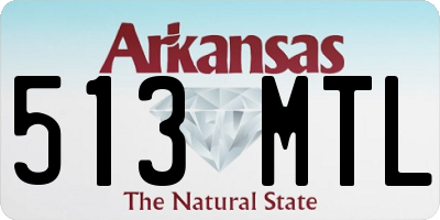 AR license plate 513MTL