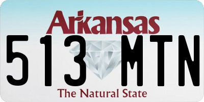 AR license plate 513MTN