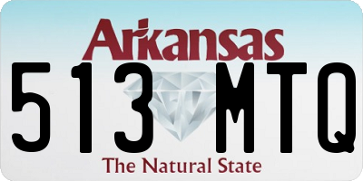 AR license plate 513MTQ