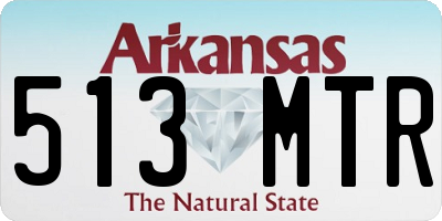 AR license plate 513MTR