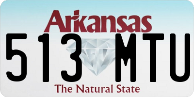 AR license plate 513MTU
