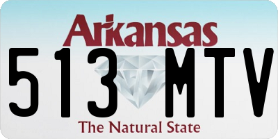 AR license plate 513MTV