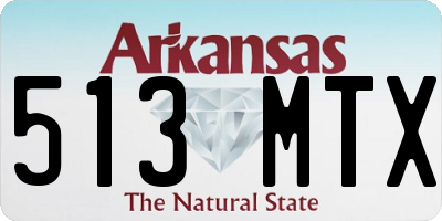 AR license plate 513MTX