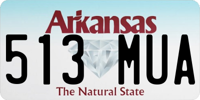 AR license plate 513MUA