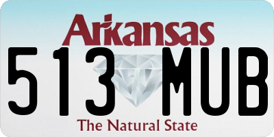 AR license plate 513MUB