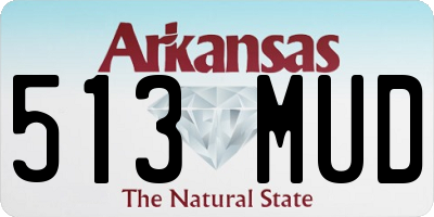 AR license plate 513MUD