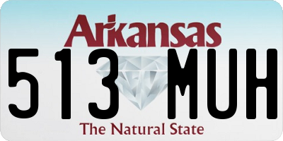 AR license plate 513MUH