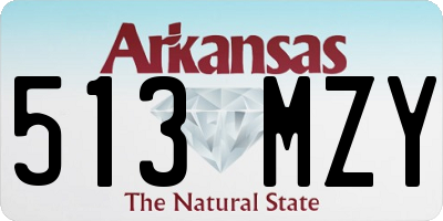 AR license plate 513MZY