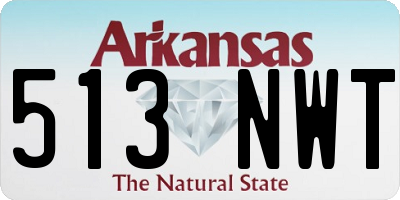 AR license plate 513NWT