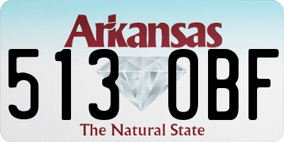 AR license plate 513OBF
