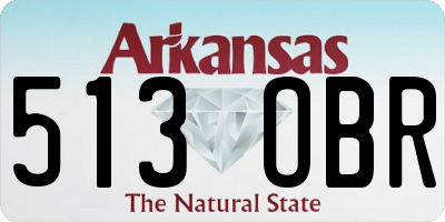 AR license plate 513OBR