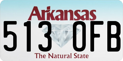 AR license plate 513OFB