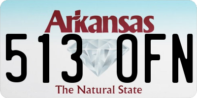 AR license plate 513OFN