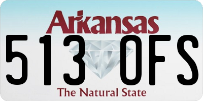 AR license plate 513OFS