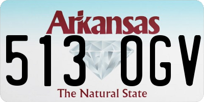 AR license plate 513OGV