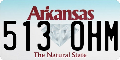 AR license plate 513OHM