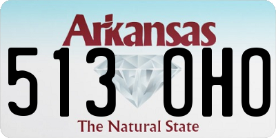 AR license plate 513OHO