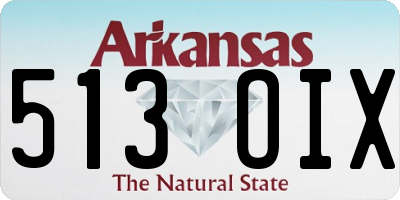 AR license plate 513OIX