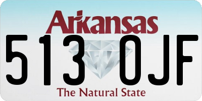 AR license plate 513OJF