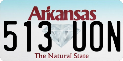 AR license plate 513UON