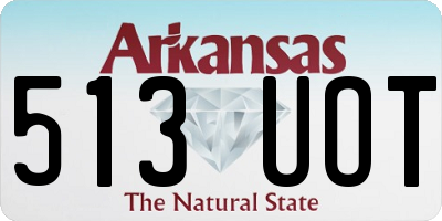 AR license plate 513UOT