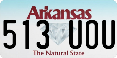 AR license plate 513UOU